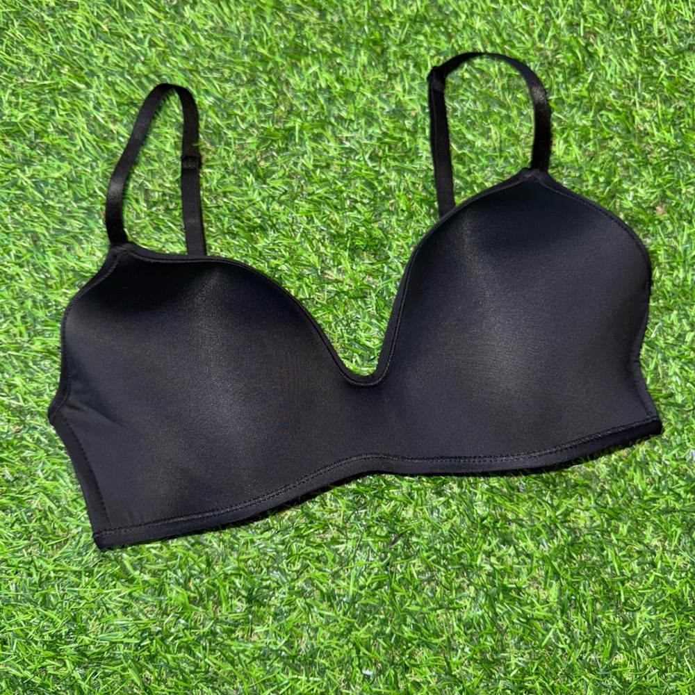 Rene Rofe Womens 36C Black Wireless Bra Molded Padded Full Coverage B26008H2